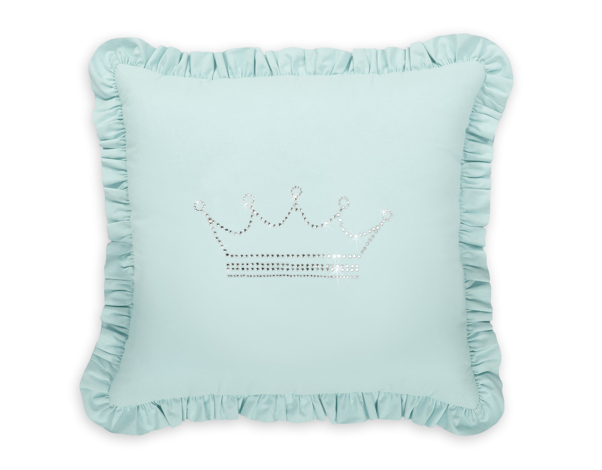 Decorative pillow with application - mint