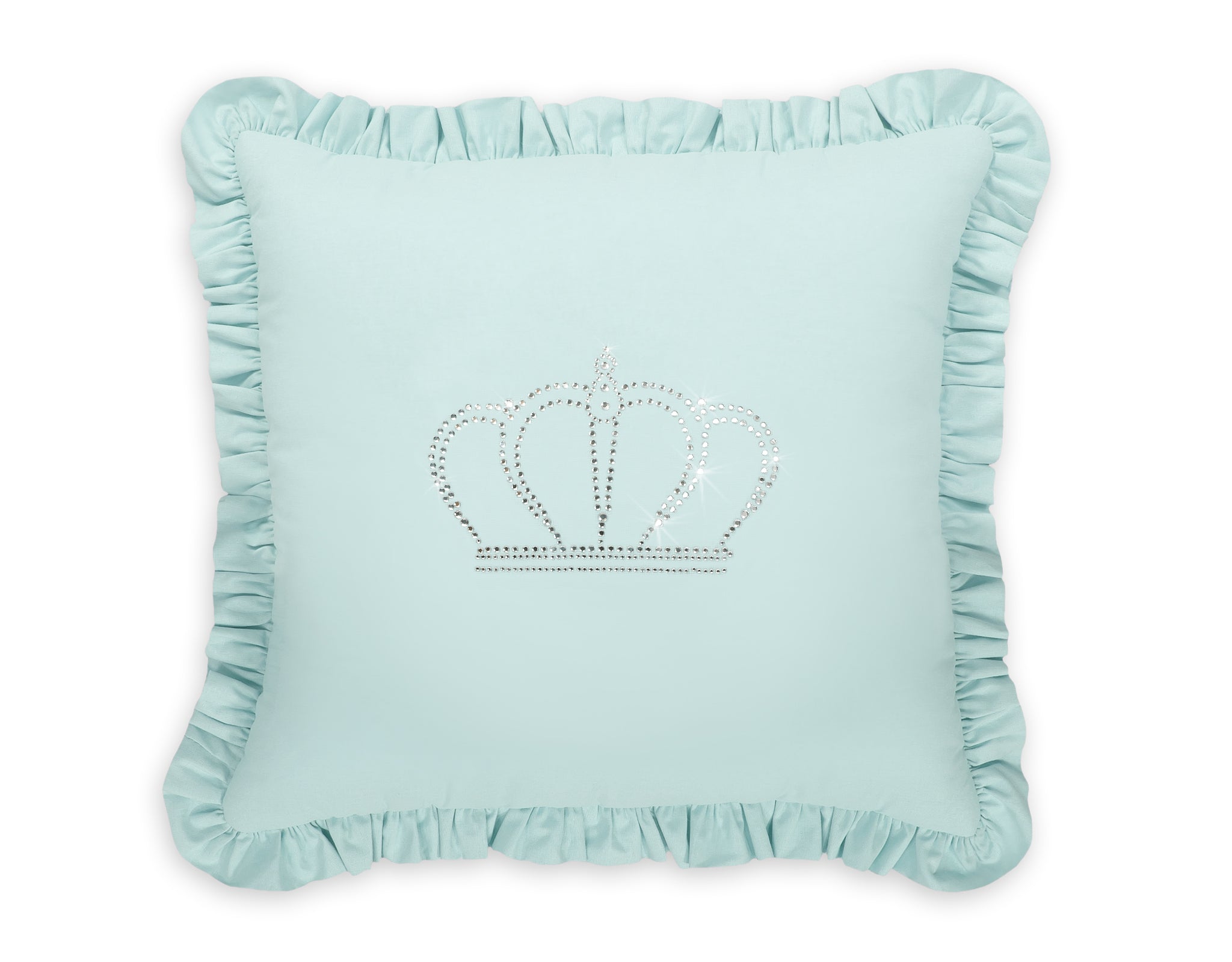 Decorative pillow with application - mint