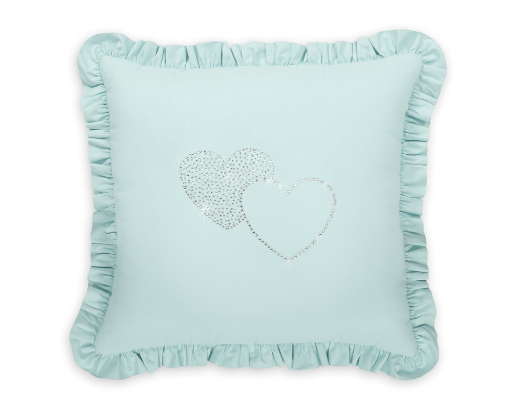 Decorative pillow with application - mint