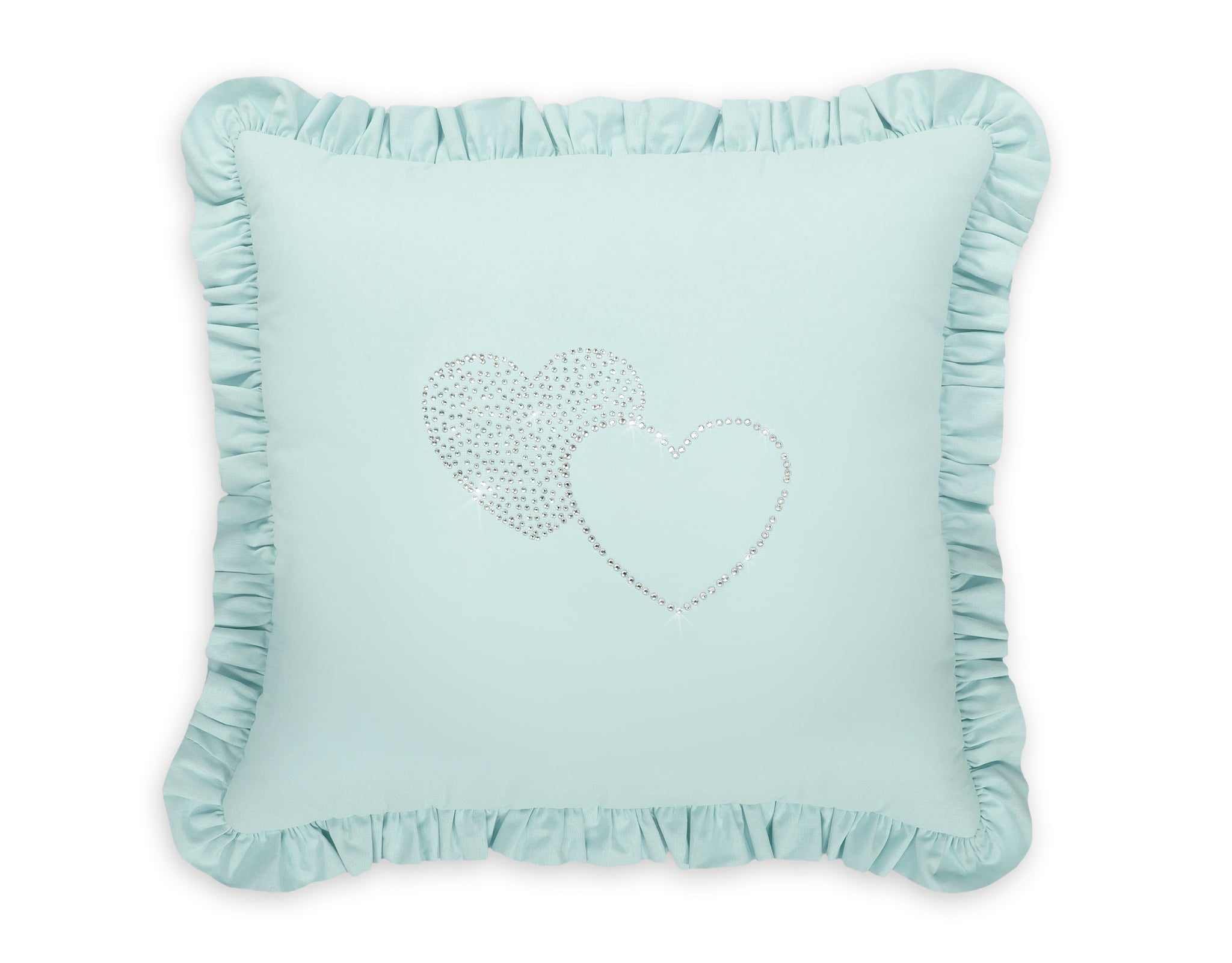 Decorative pillow with application - mint