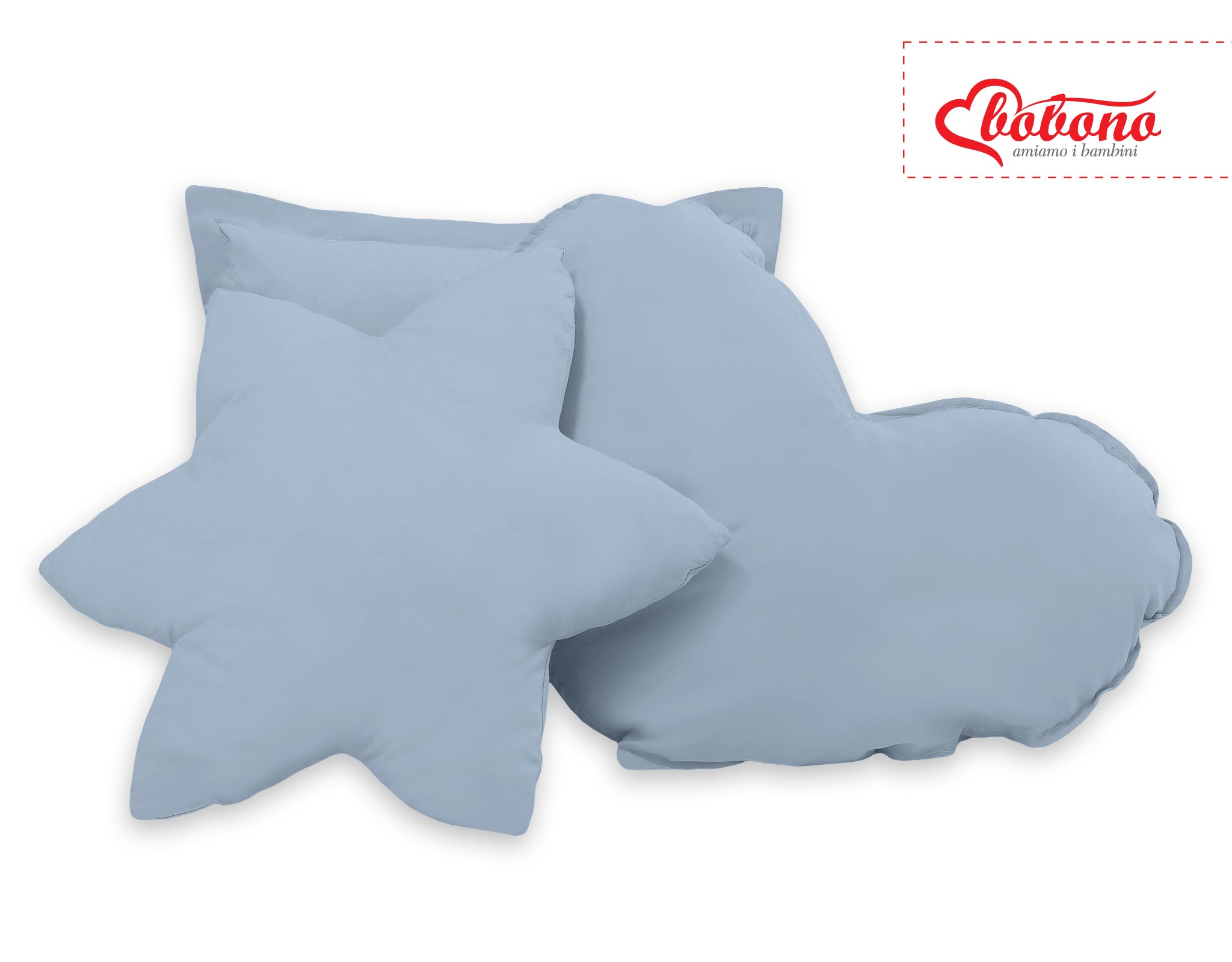 3pcs pillow set - pastel blue