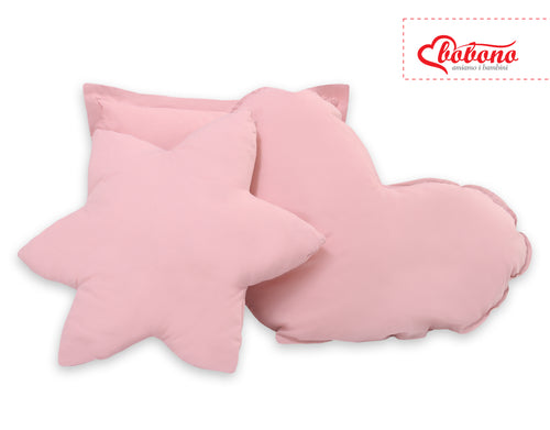 3pcs pillow set - pastel pink