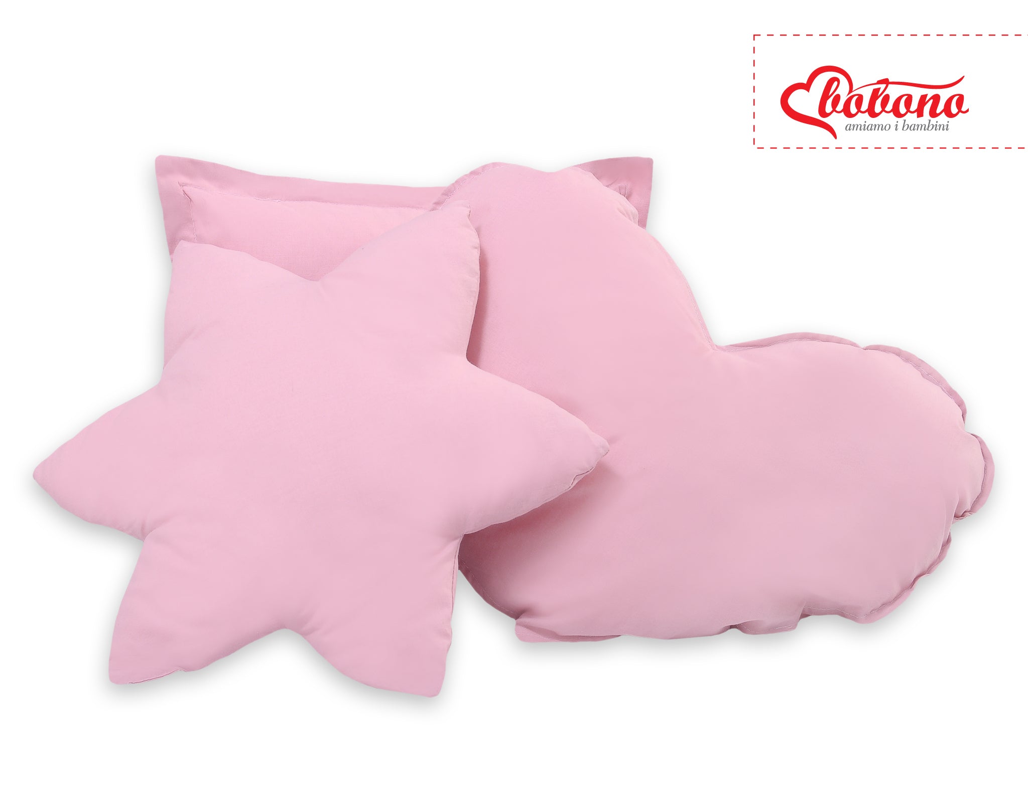 Set of 3 cushions for the tipi tent - pink