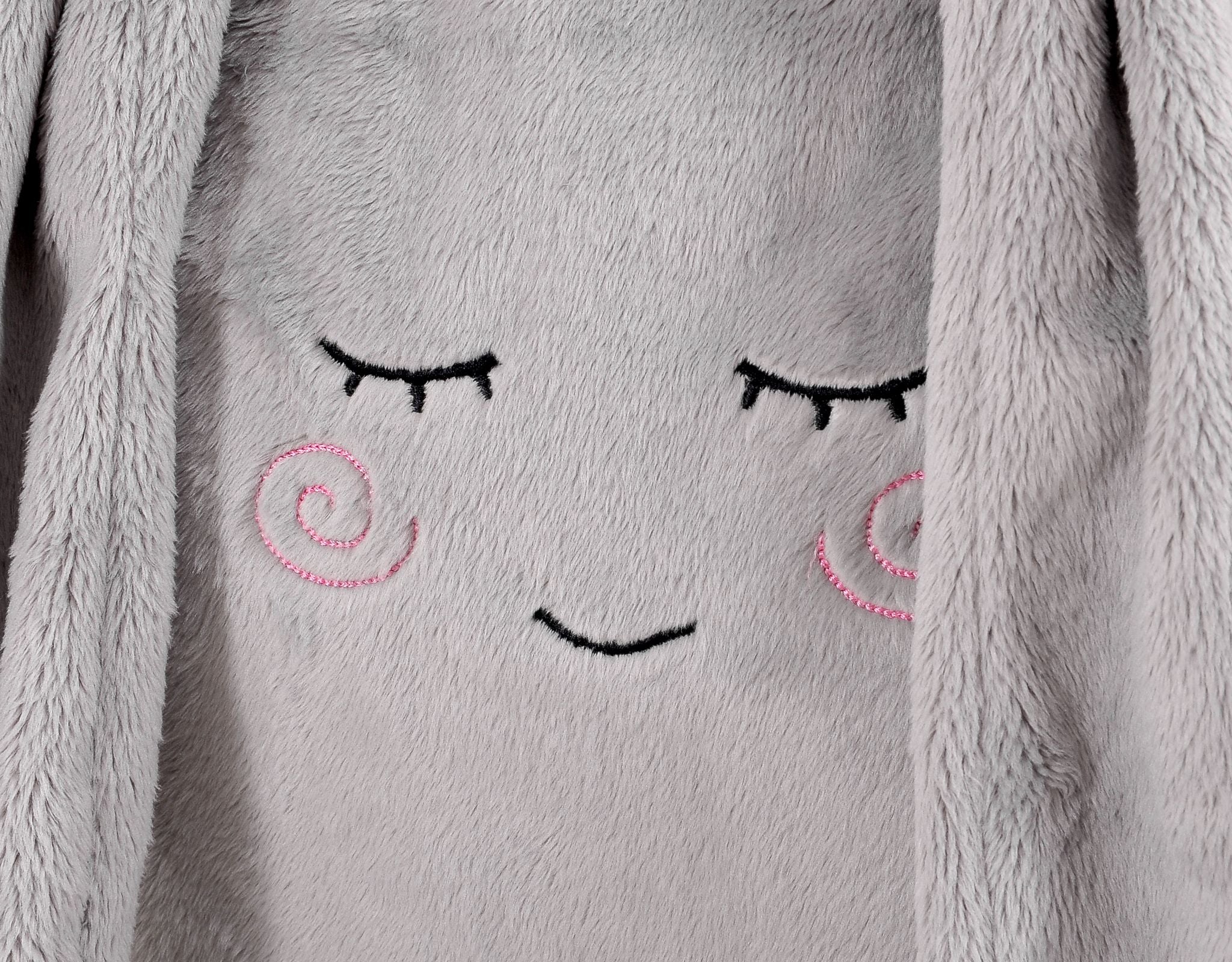 Children's shoulder bag with bunny ears - grey