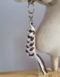 Tether for Hobby Horse made of double - light beige/brown/white