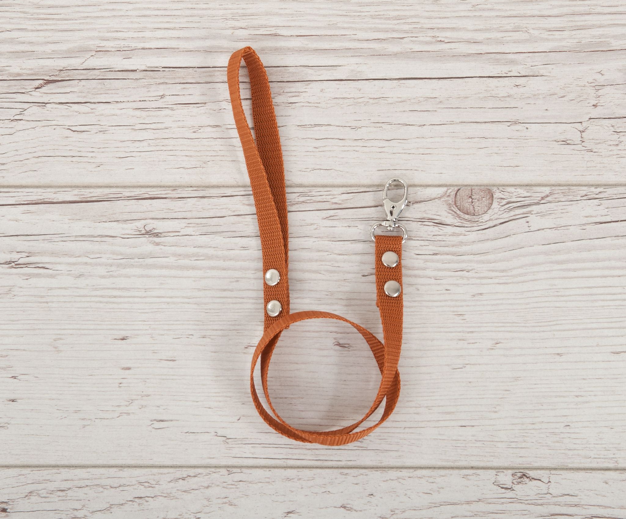 Tether for hobby horse made of webbing tape - ginger