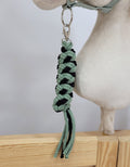 Tether for Hobby Horse made of double-twine cord - black- sage