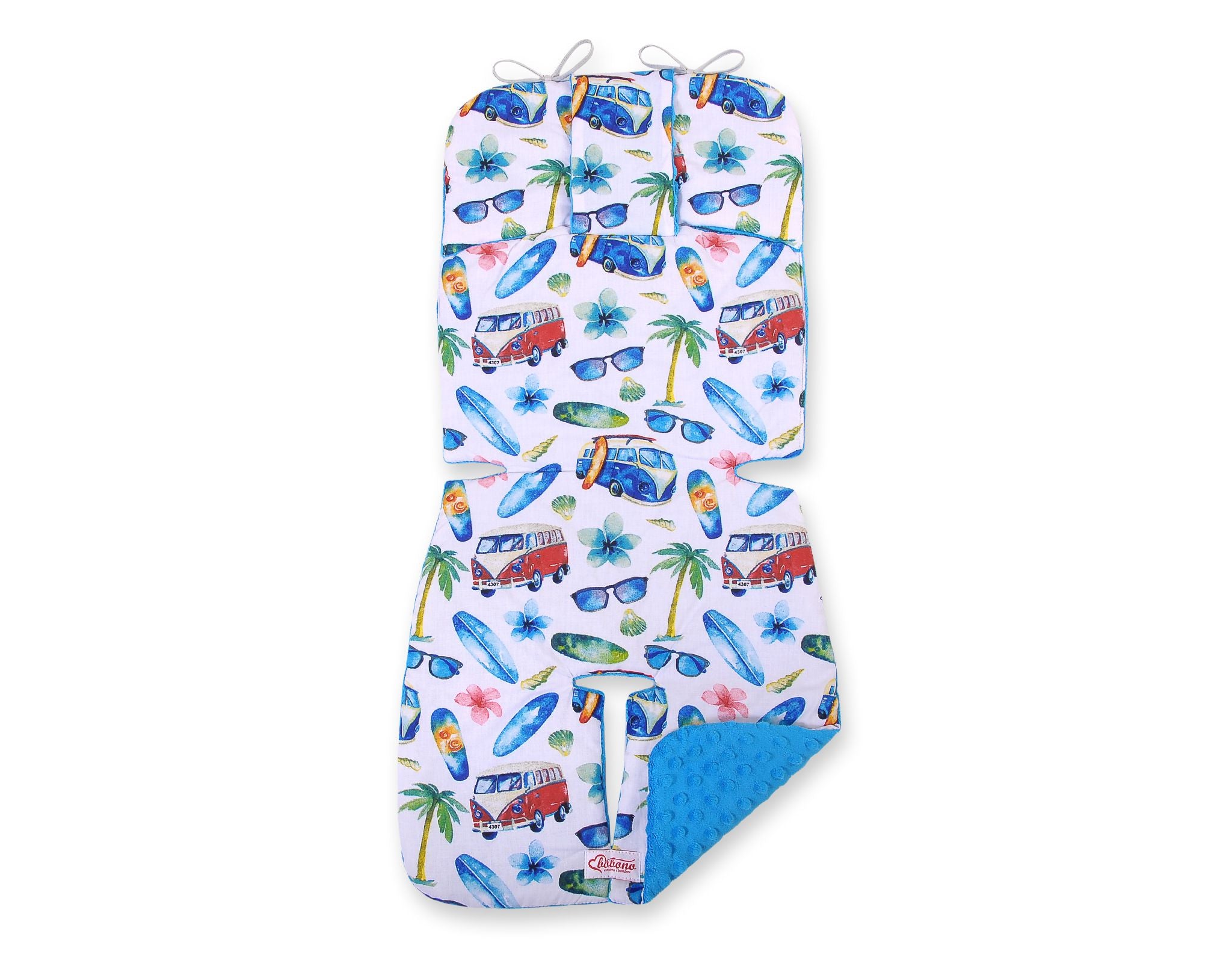 Double-sided cart insert BOBONO - bus/ turquoise