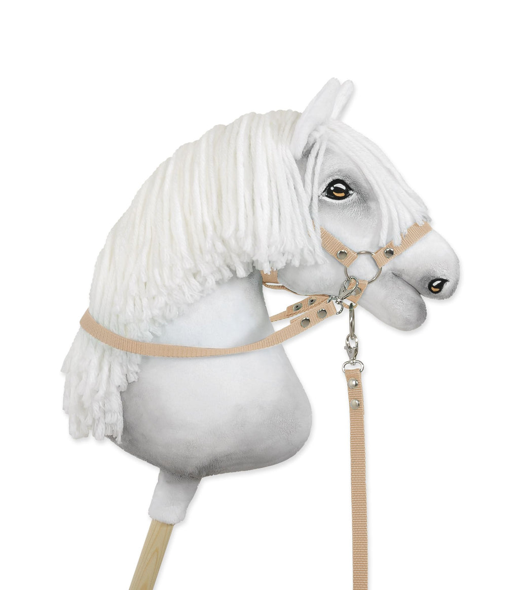 Hobby Horse reins for halters - beige