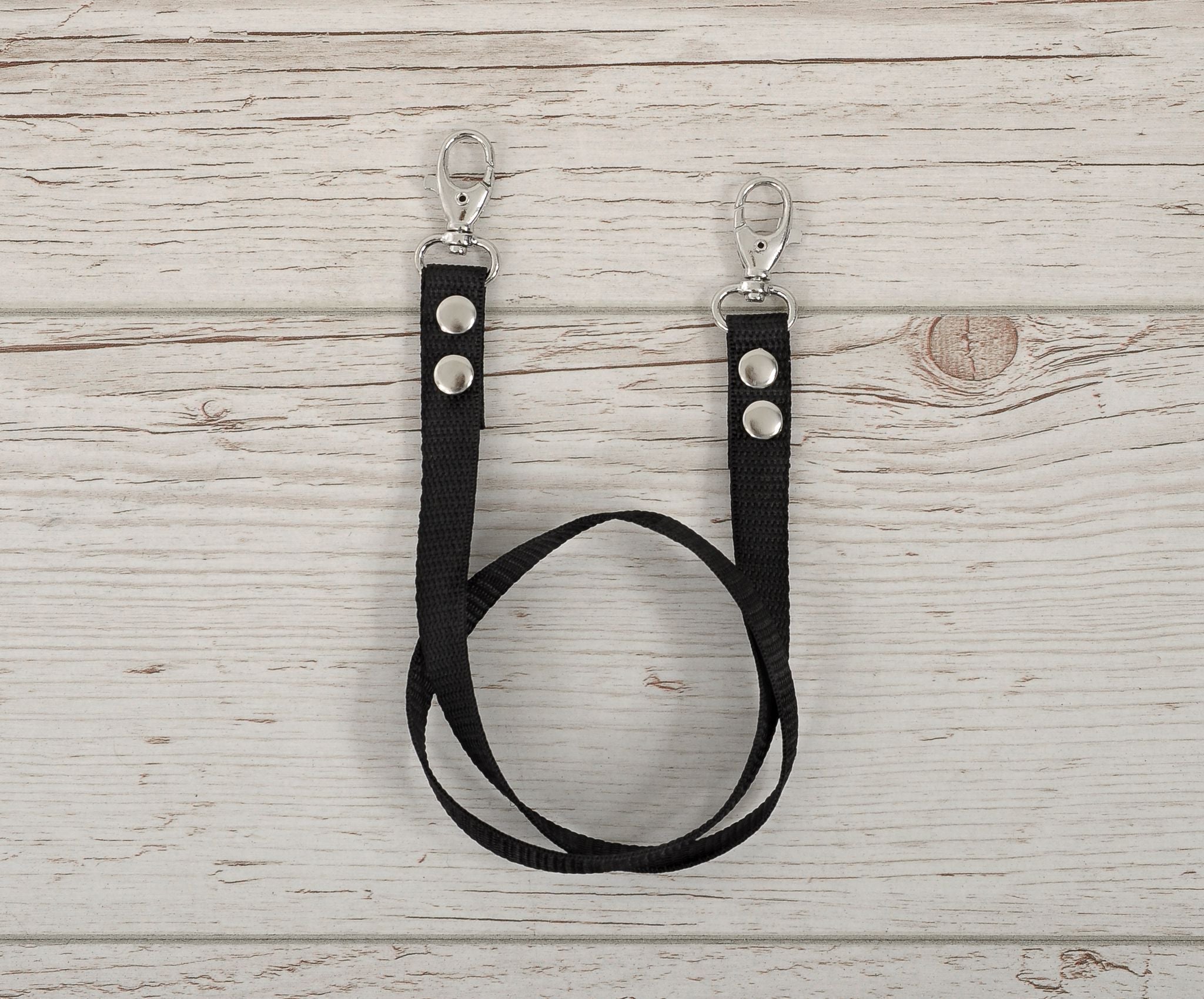 Hobby Horse reins for halters - black
