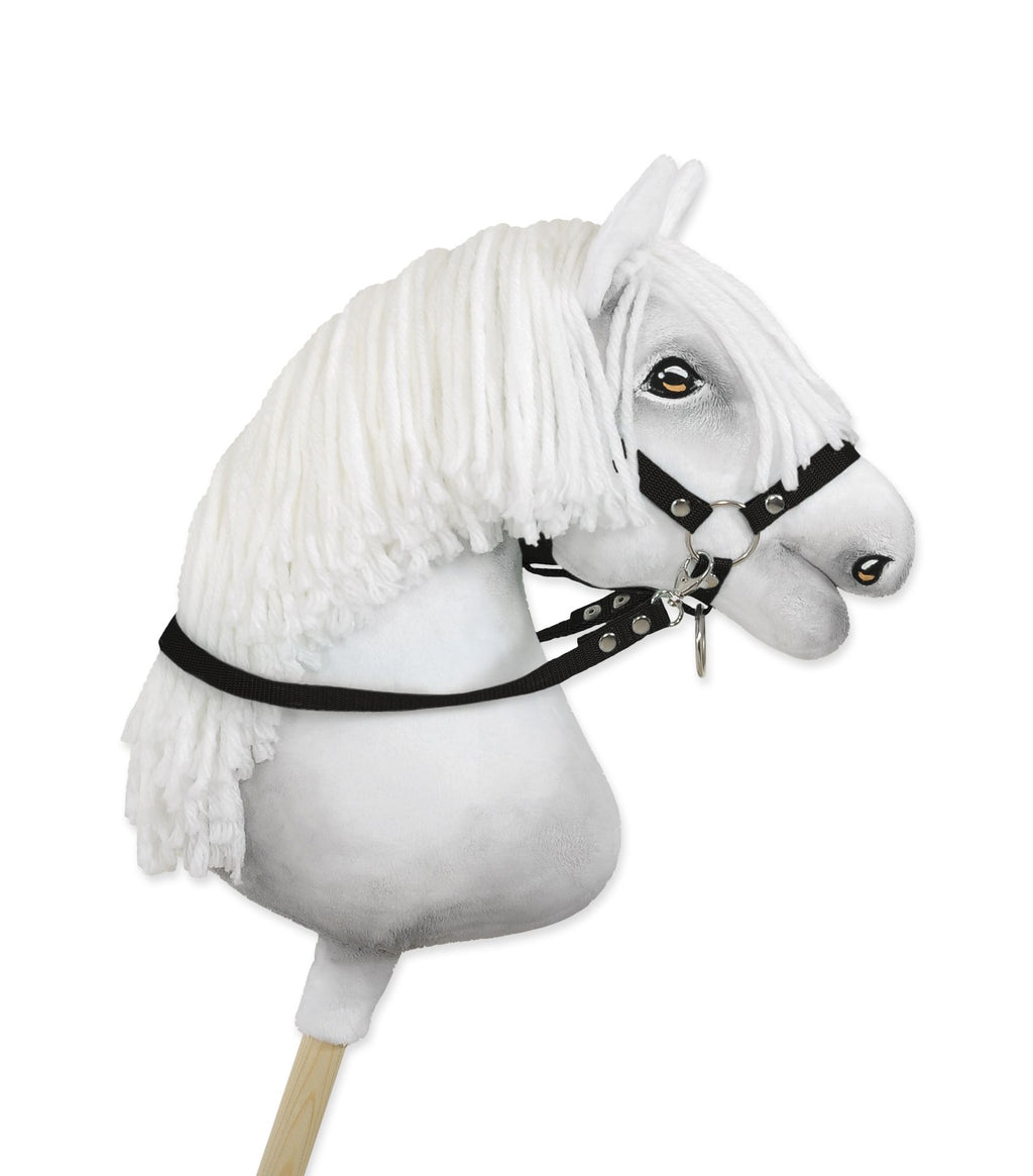 Hobby Horse reins for halters - black