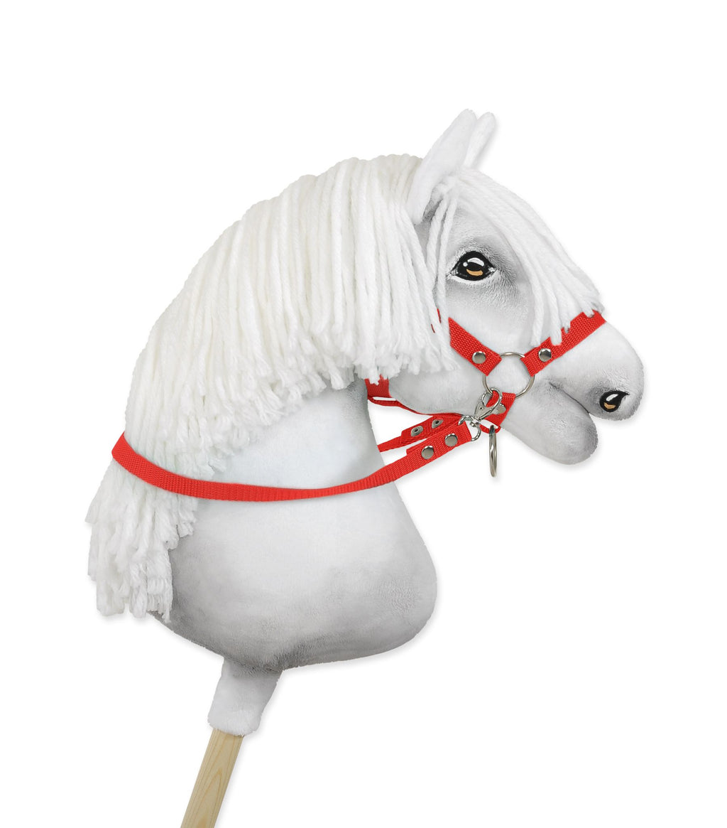 Hobby Horse reins for halters - red