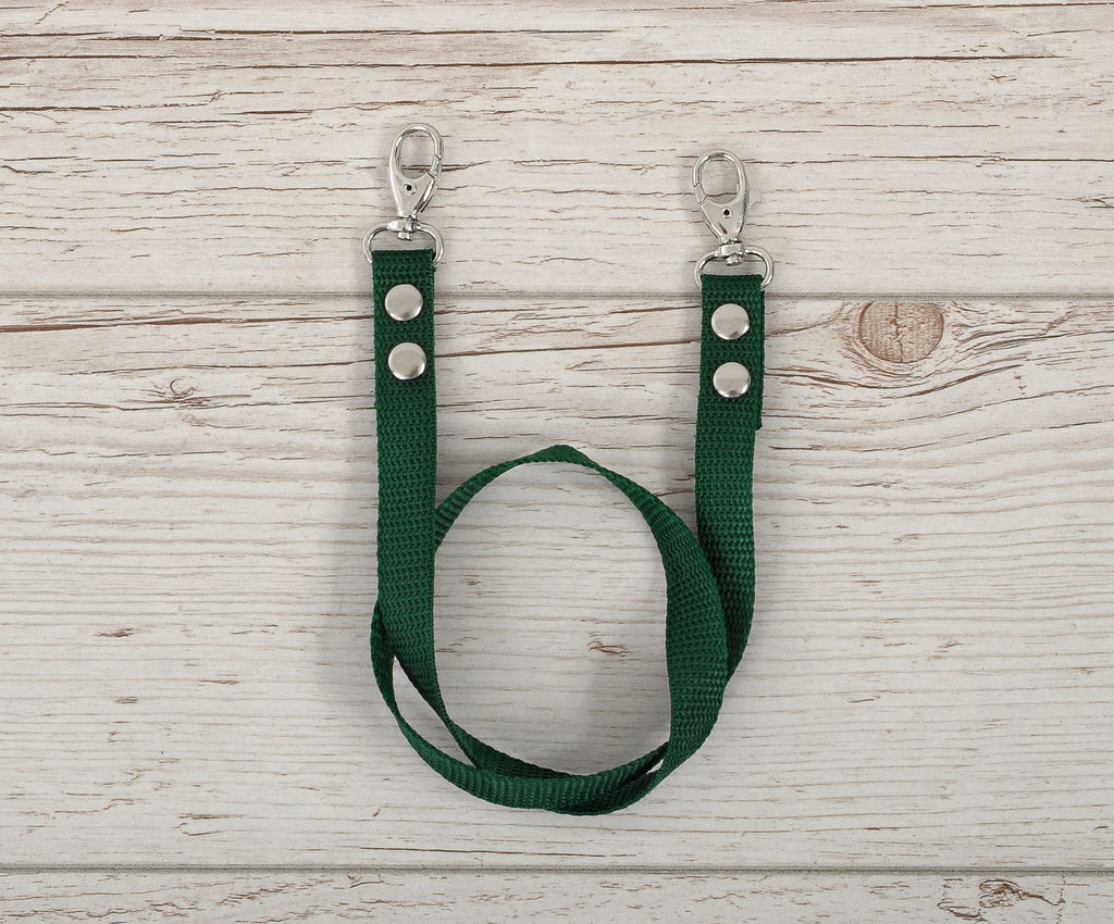 Hobby Horse reins for halters - bottle green