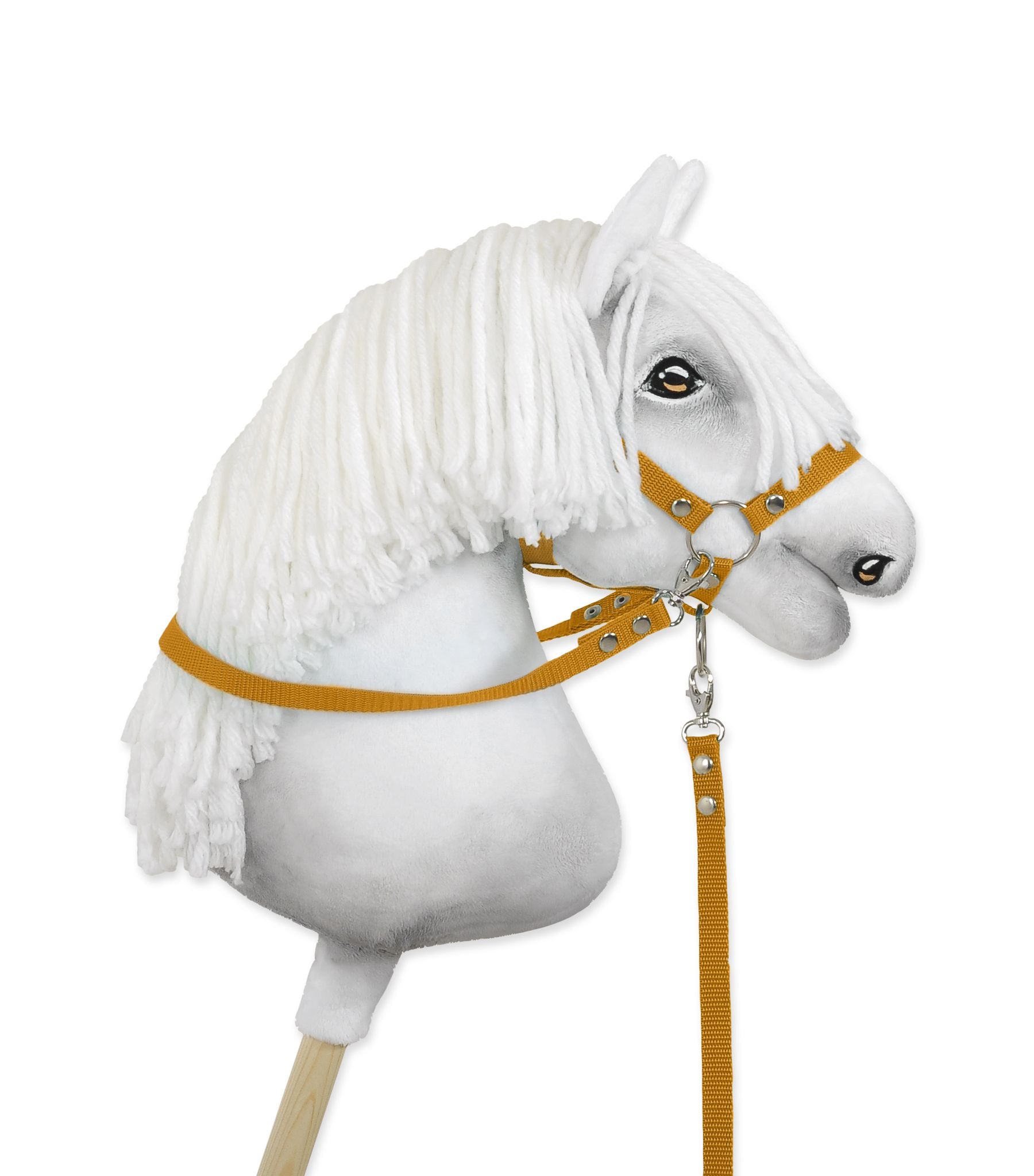 Hobby Horse reins for halters - honey yellow