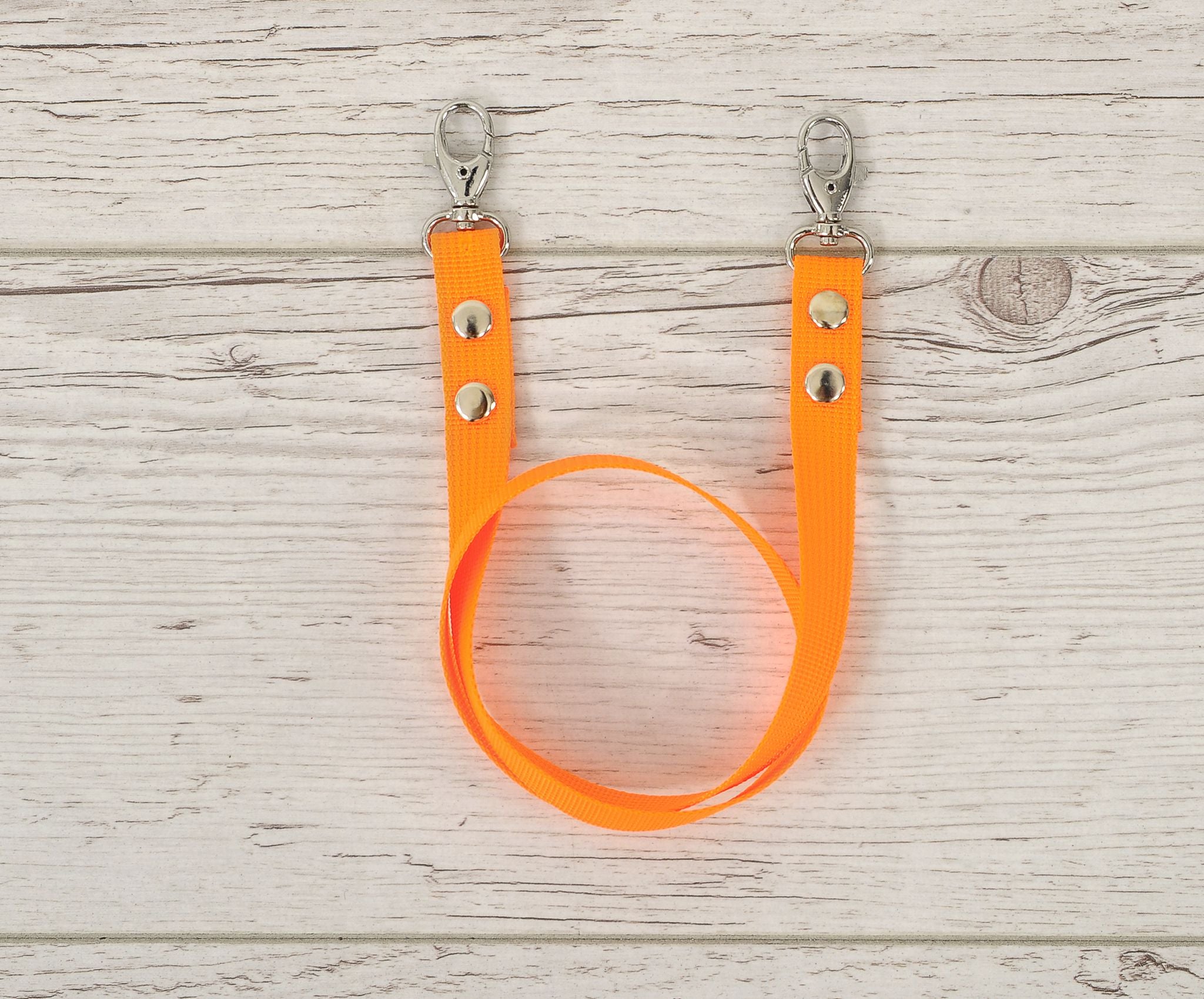 Hobby Horse reins for halters - neon orange