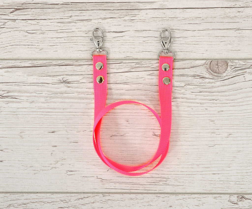 Hobby Horse reins for halters - neon pink