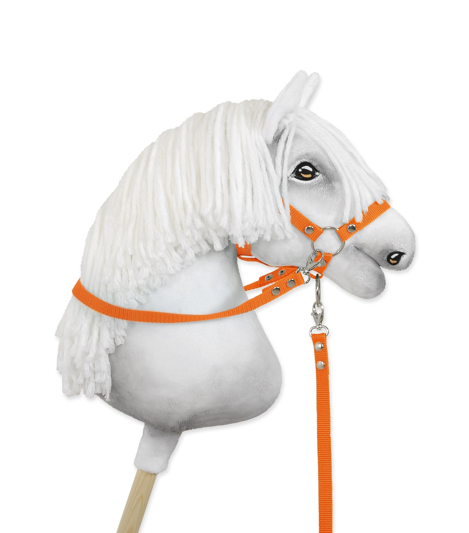 Hobby Horse reins for halters - orange