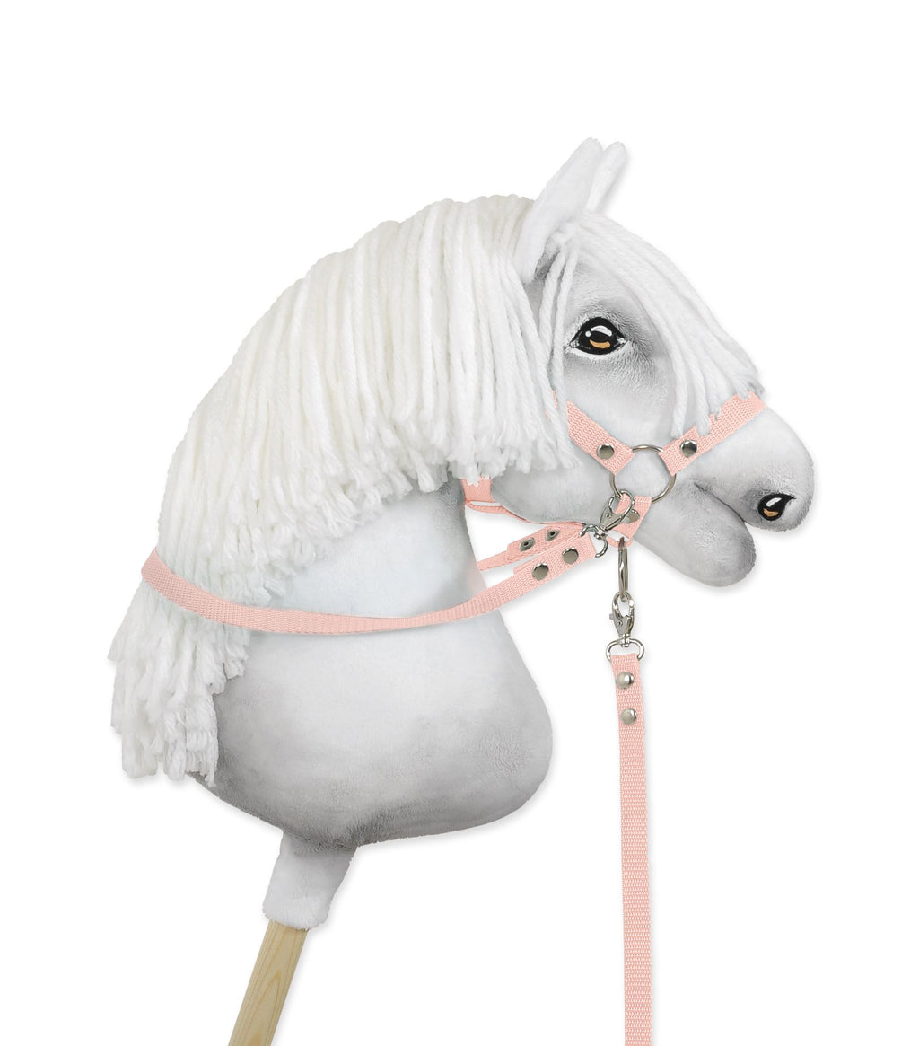 Hobby Horse reins for halters - powder pink