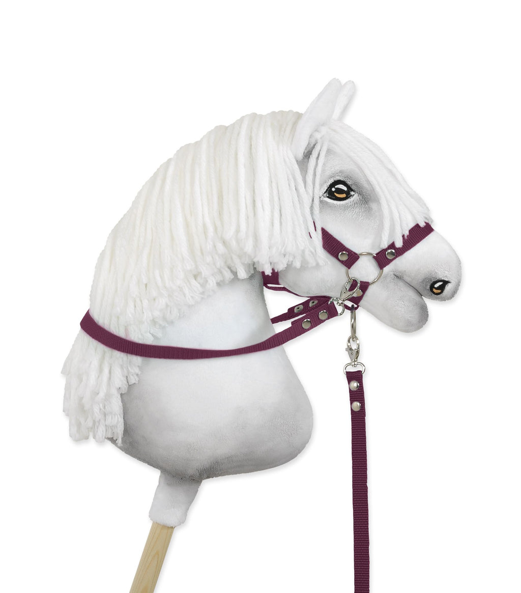 Hobby Horse reins for halters - plum