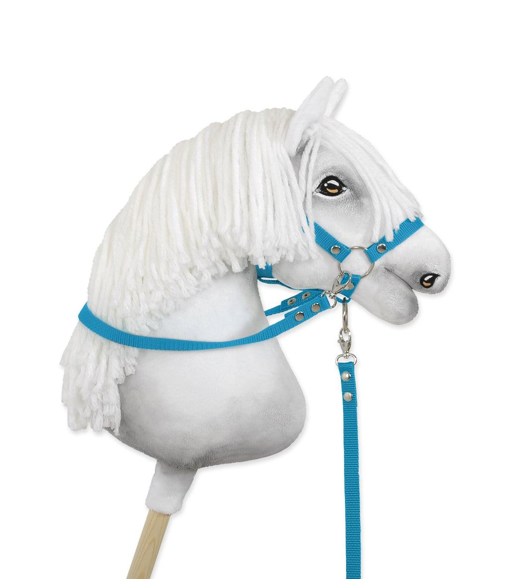 Hobby Horse reins for halters - turquoise