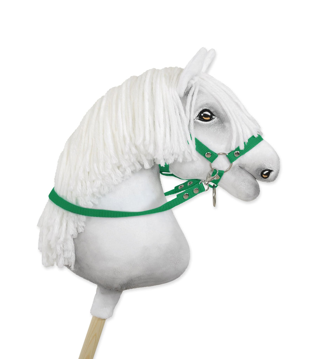 Hobby Horse reins for halters - green