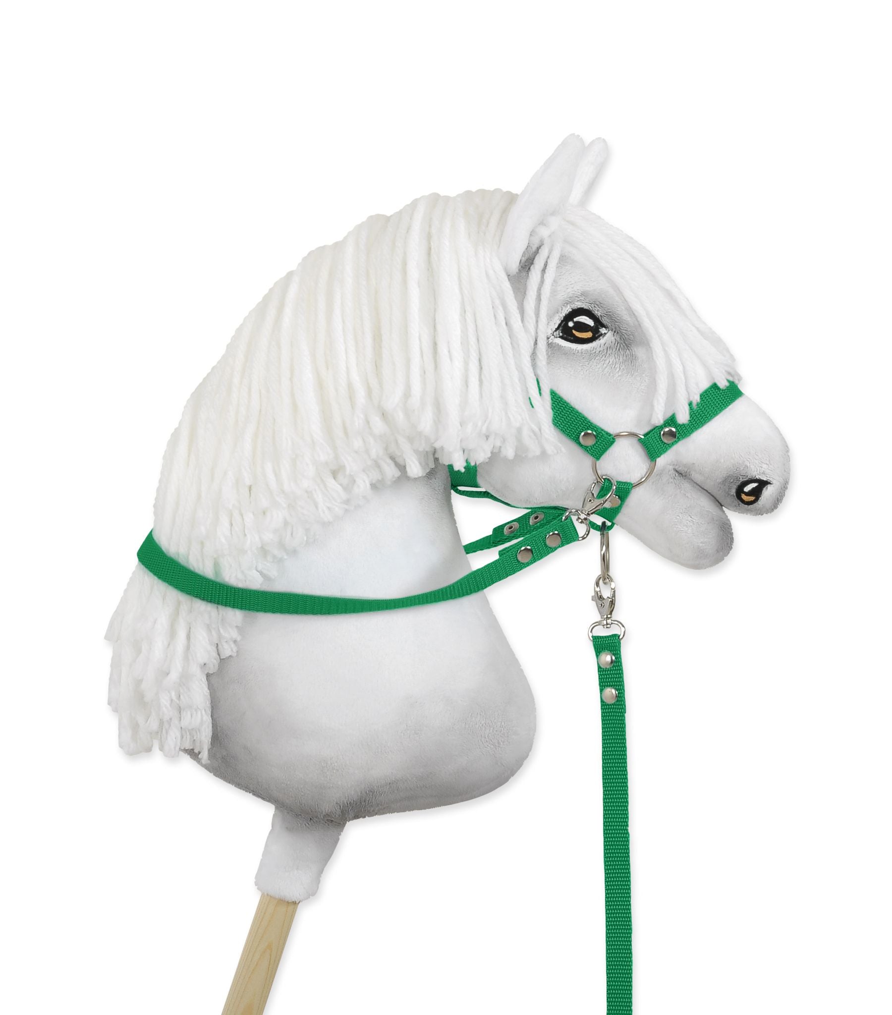 Hobby Horse reins for halters - green