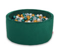 Ball-pit minky H-40 cm with balls 200pcs- bottle green