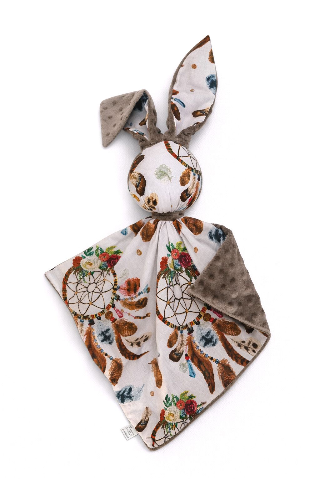 DOUDOU Cuddly bunny double-sided cotton and minky - Dream catchers - brown