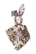DOUDOU Cuddly bunny double-sided cotton and minky - Dream catchers - brown