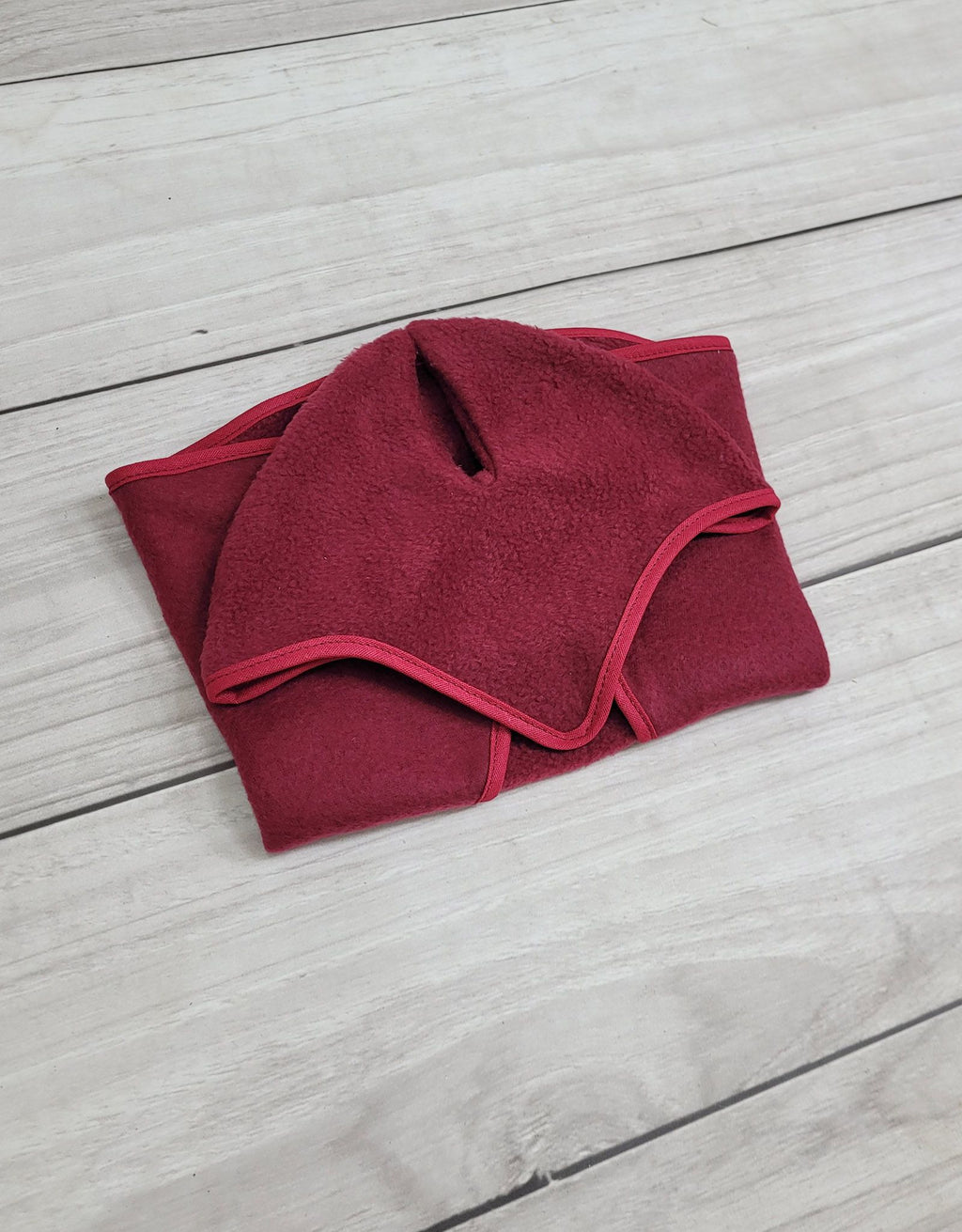 Set for Hobby Horse A3: Fleece blanket + earmuffs - burgundy