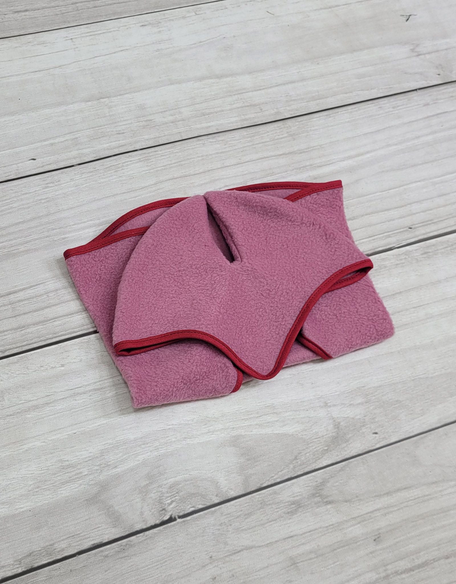 Set for Hobby Horse A4 and A5: Fleece blanket + earmuffs - berry