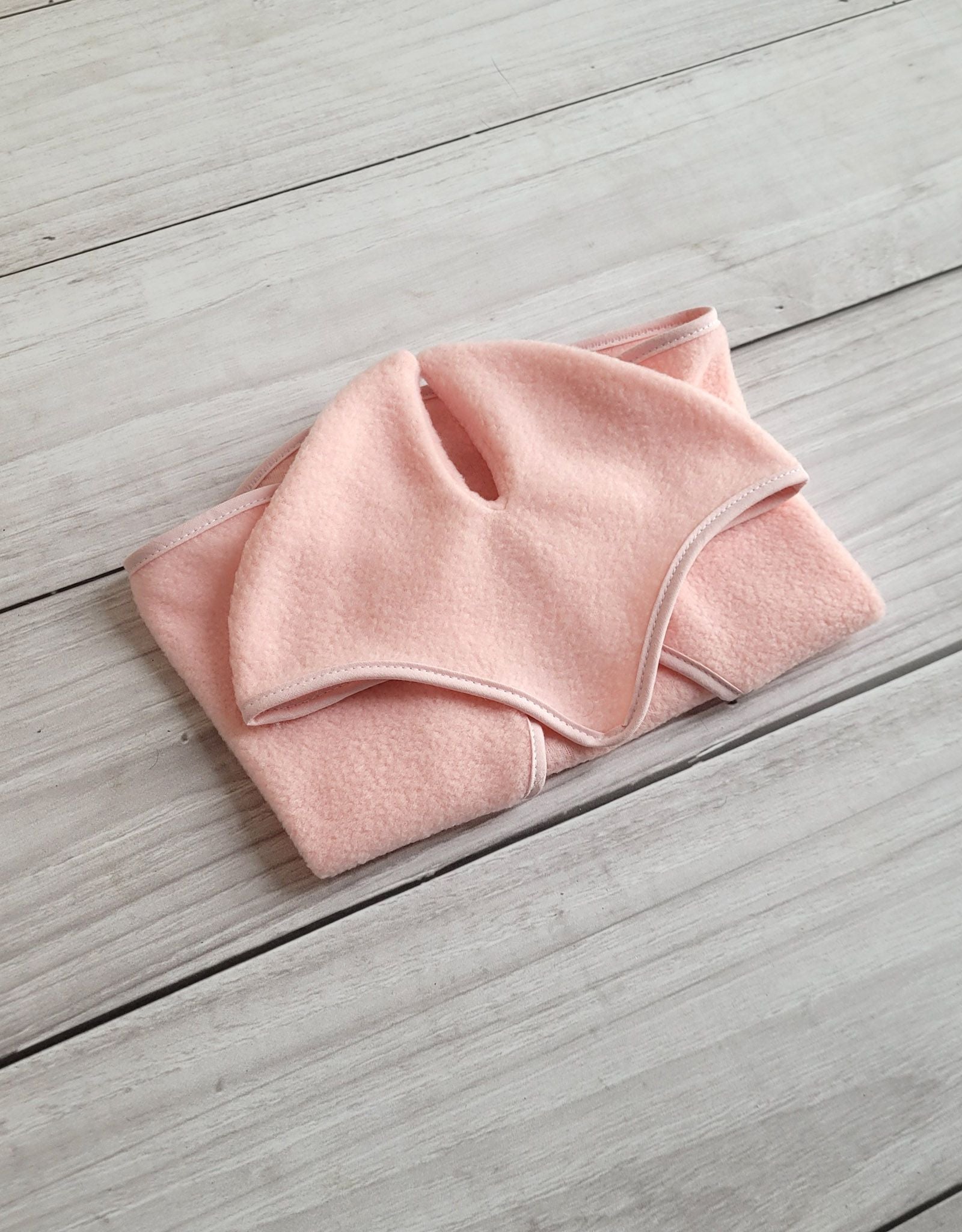 Set for Hobby Horse A4 and A5: Fleece blanket + earmuffs - powder pink