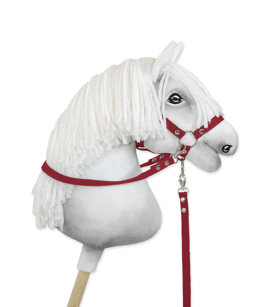 Hobby Horse reins for halters - burgundy