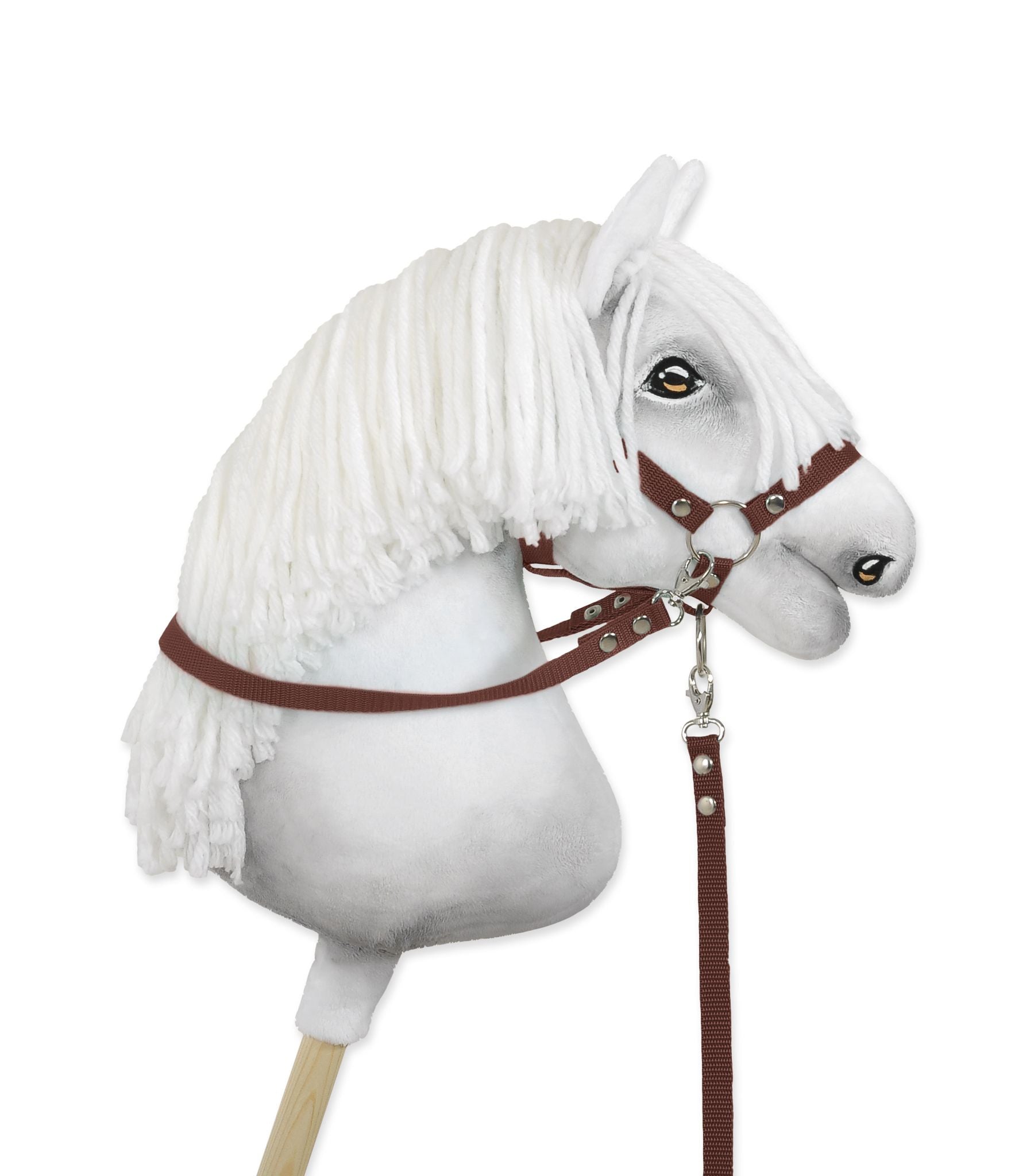 Hobby Horse reins for halters - brown