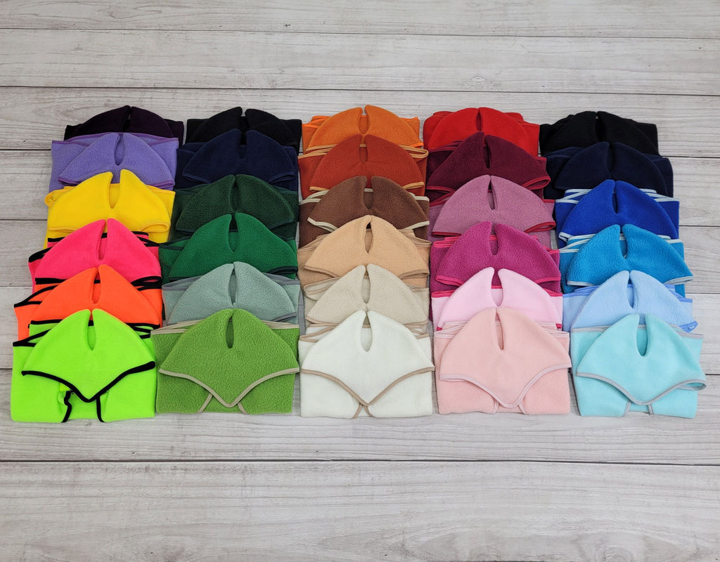 Set for Hobby Horse A3: Fleece blanket + earmuffs - neon pink